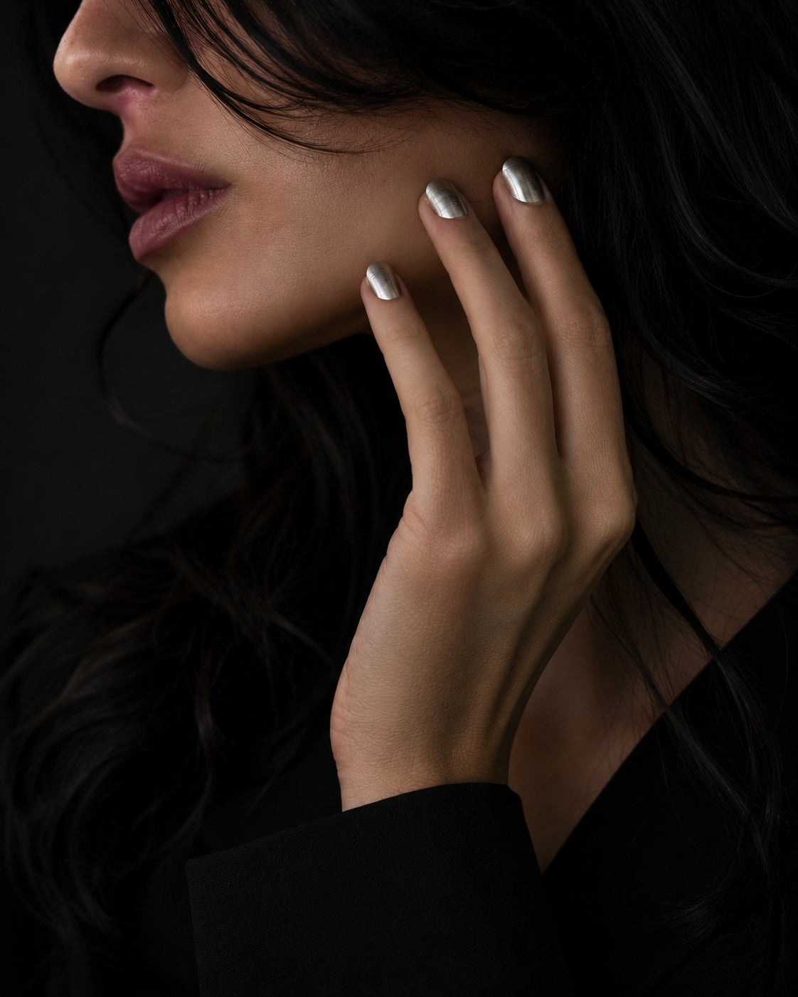 Custom Sterling Silver Metal Nail — Single | 925 Handcrafted Press-On | Metal Nails NYC
