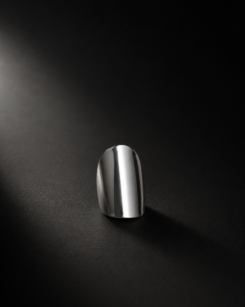 custom sterling silver metal nail single high polish finish
